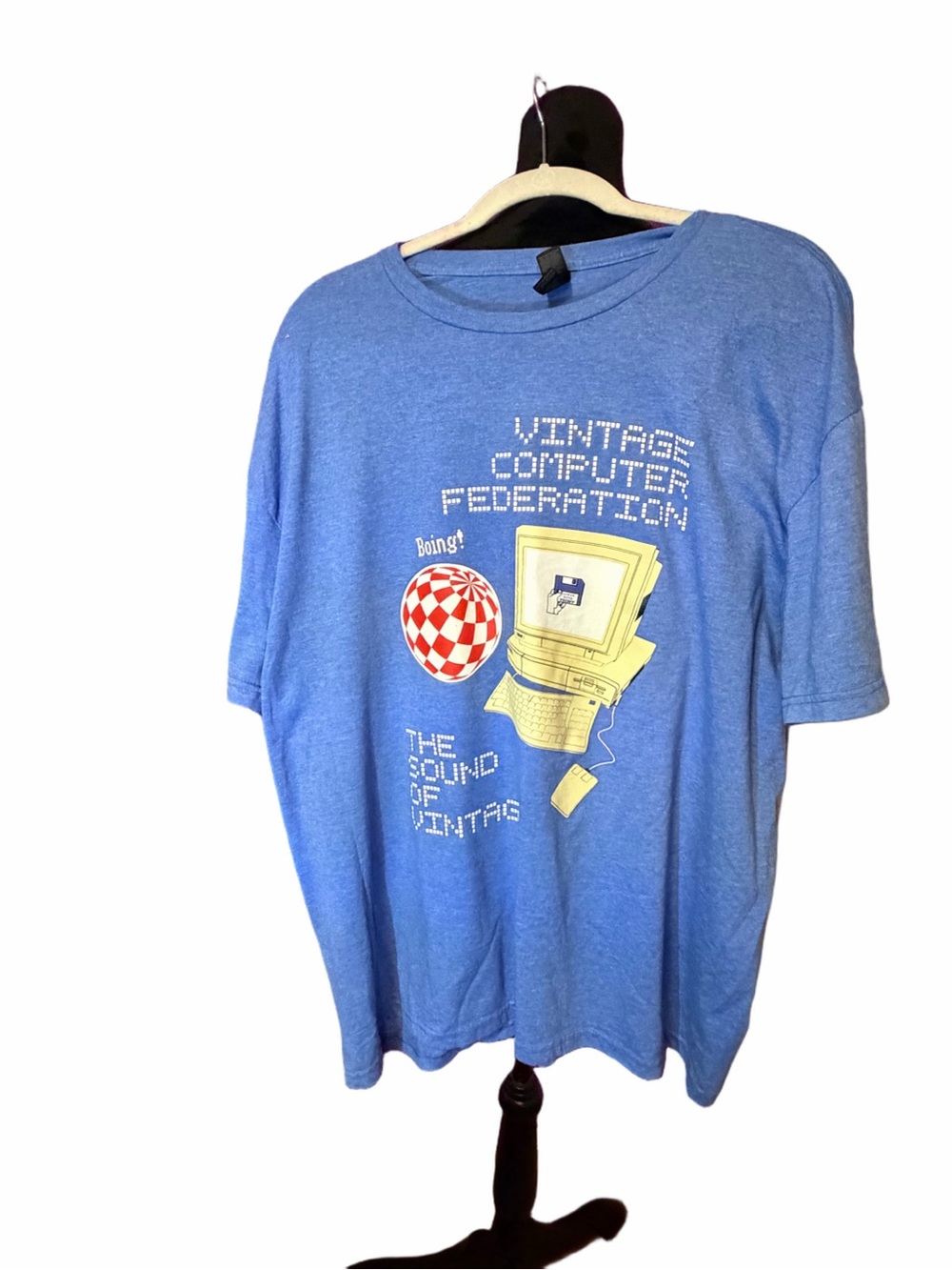 🆕💜 Vintage Computer Federation VCF Retro Computer Graphic T-Shirt Men’s 2XL